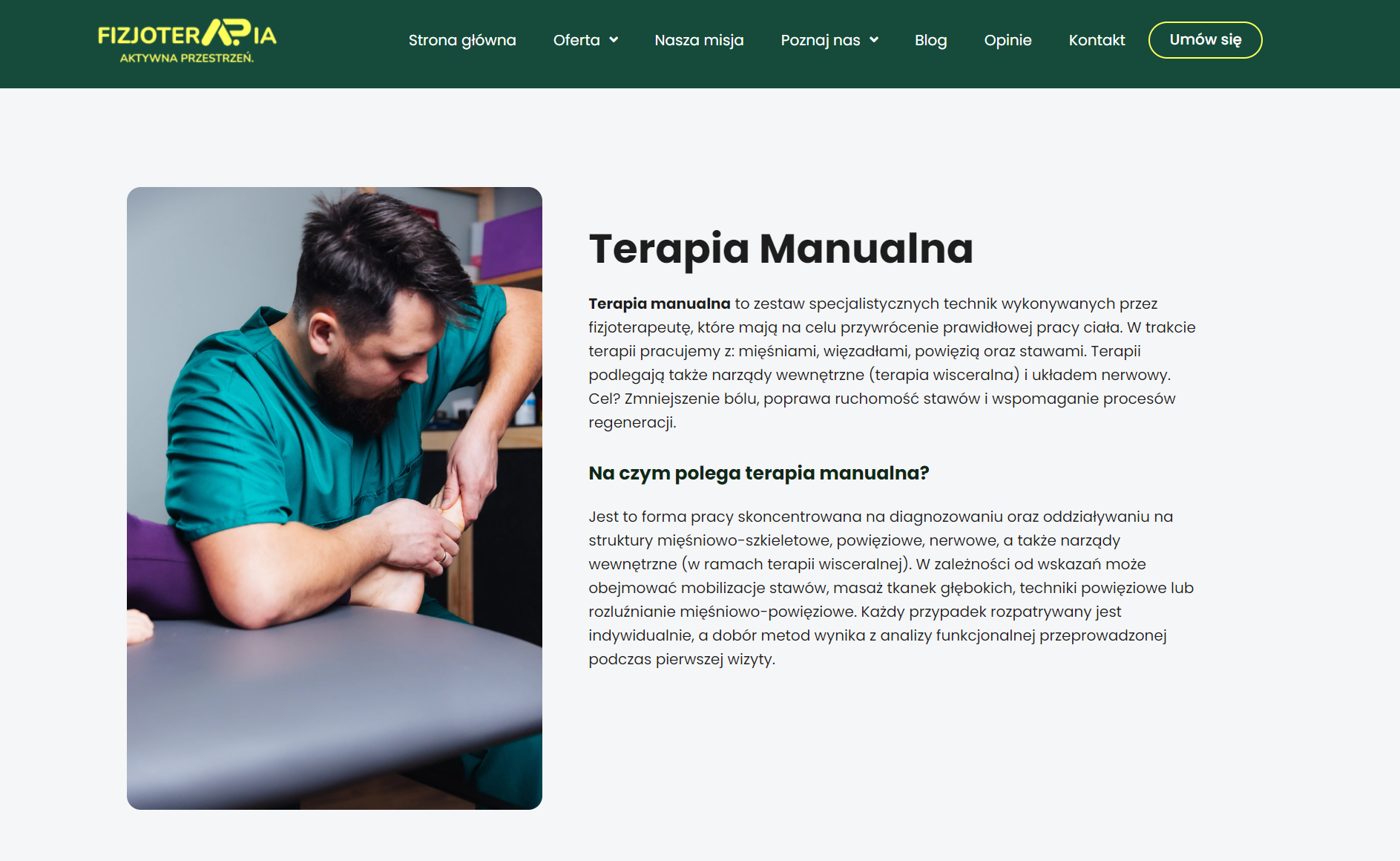 Terapia manualna - na czym polega i kiedy warto ją rozważyć?