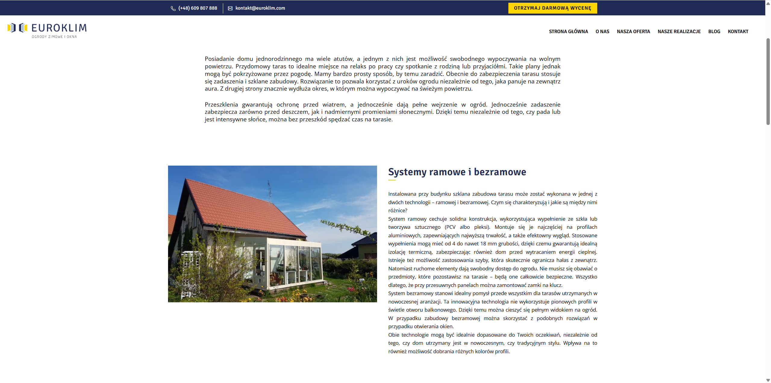 Szklana zabudowa tarasu w domu jednorodzinnym - inspiracje i praktyczne rozwiązania