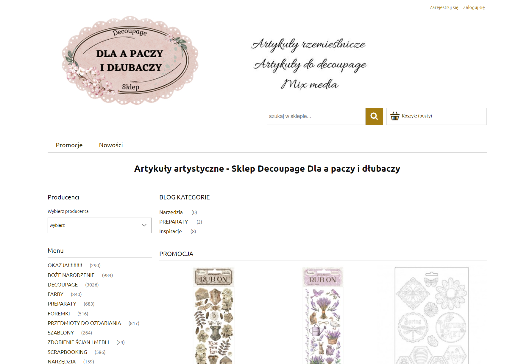 Artykuły artystyczne dla początkujących - co kupić na start do rękodzieła?