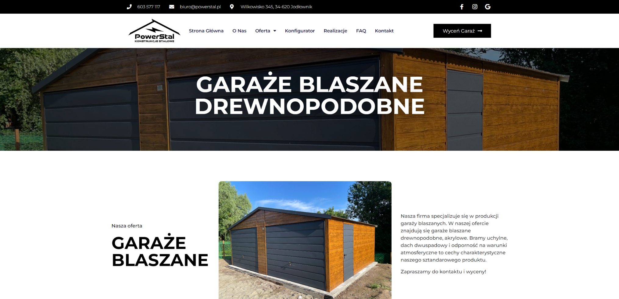 Garaże blaszane drewnopodobne w zabudowie gospodarczej i rekreacyjnej