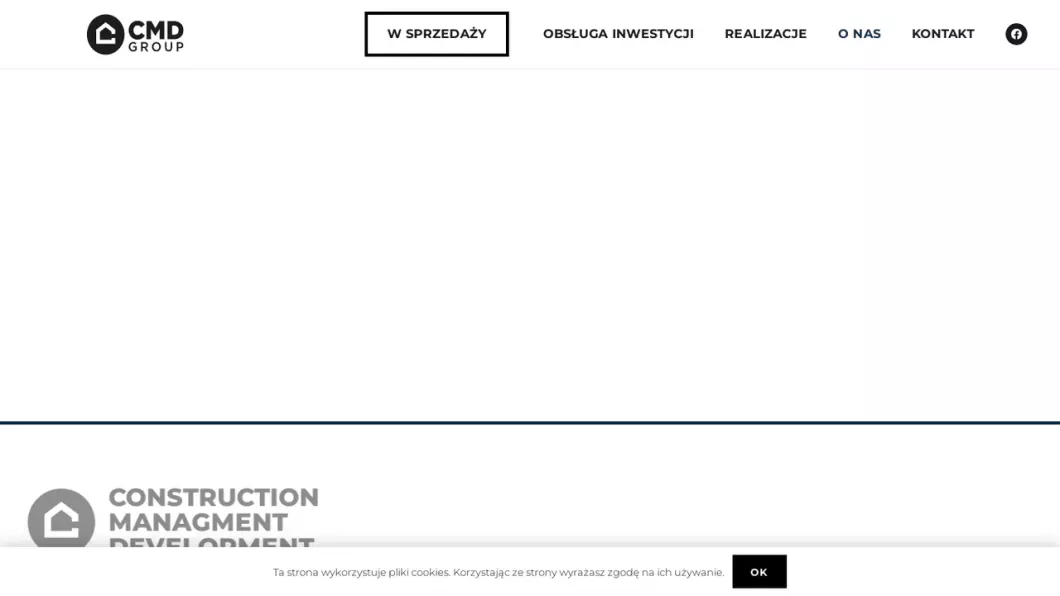 Zrzut ekranu strony CMD GROUP