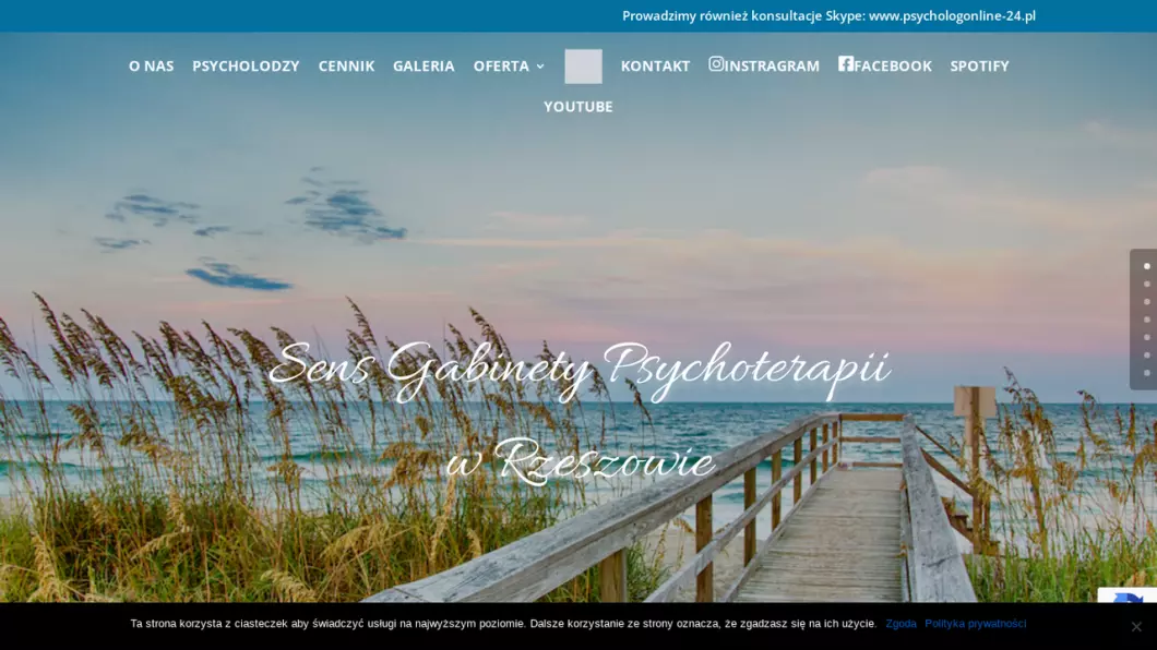 Zrzut ekranu strony Pomoc psychologiczna online | Psycholog Online