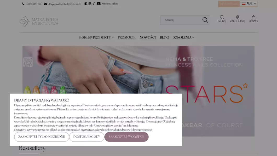 Zrzut ekranu strony Upmake Paweł Paśnikowski